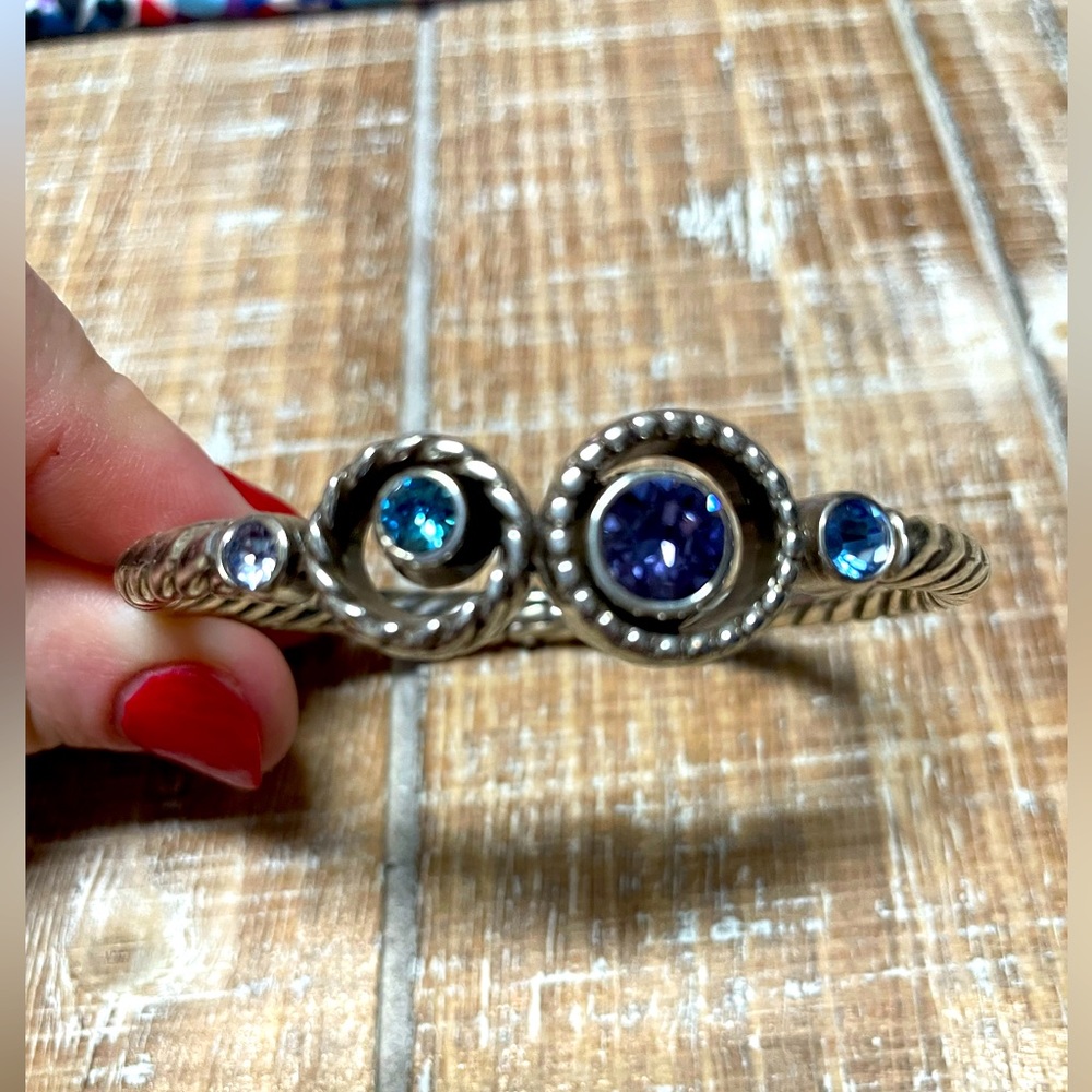 Brighton Halo Hinged Bangle